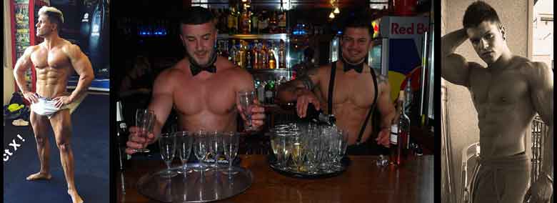 Benidorm Butlers In The Buff sexy waiters